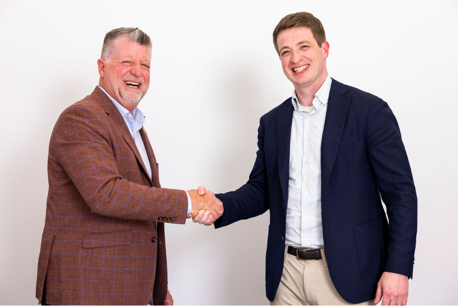 Tim Stollznow (CEO, MyVenue) and Ben New (Managing Director, GSV)