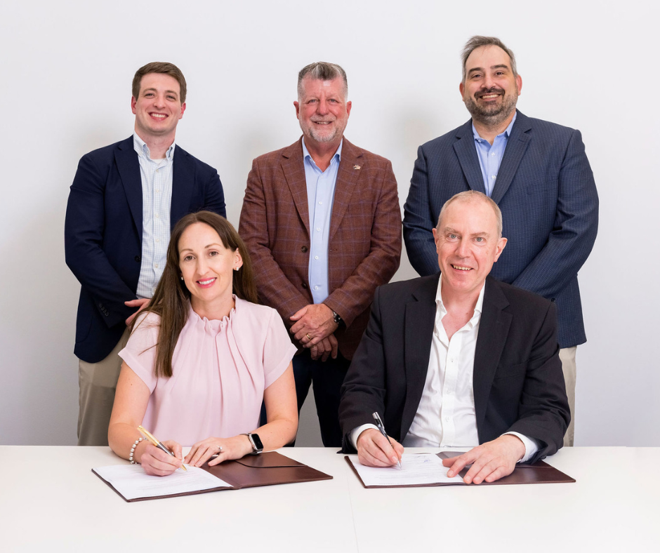 Ben New (Managing Director, GSV), Rebekah Pipinias (CFO, MyVenue), Tim Stollznow (CEO, MyVenue), Philip Riquier (Board Chair, MyVenue), Will Overstreet (SVP Operations, GSV)